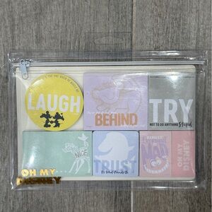 Disney Oh My Disney Sticky Note Set in Clear Pouch
